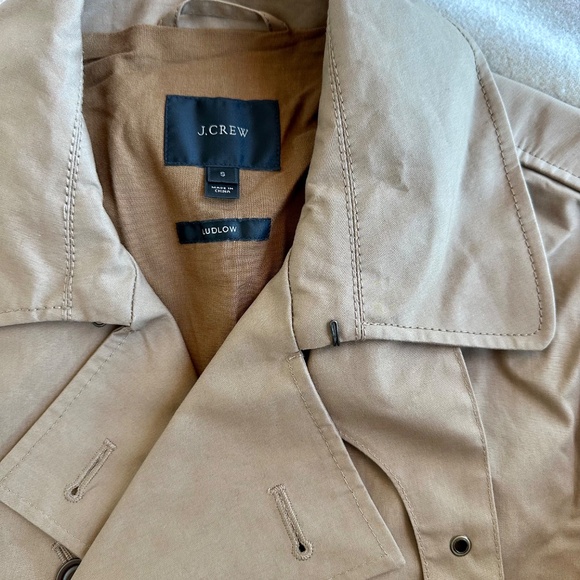 J. Crew Ludlow khaki double-breasted trench coat, size S - Picture 2 of 9